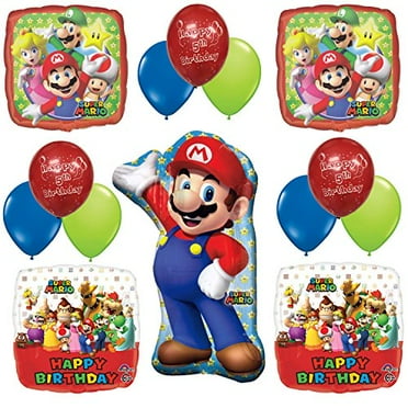 No Helium Needed TABLE DECORATION SUPER MARIO FOIL BALLOON DISPLAY KIT No Helium Needed TABLE DECORATION SUPER MARIO FOIL BALLOON DISPLAY KIT